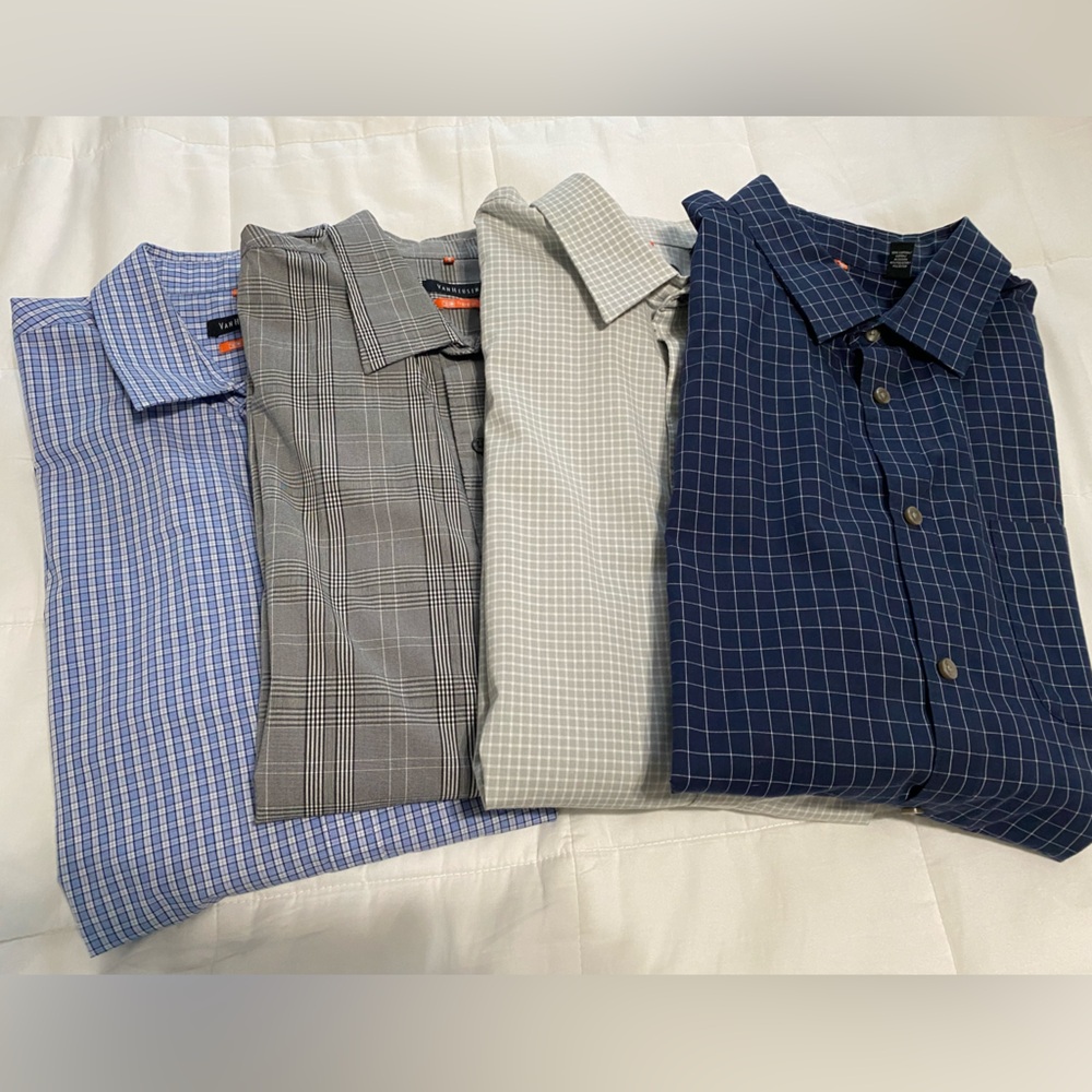 4 Van Heusen L Men’s Dress Shirts (16 - 16 1/2)